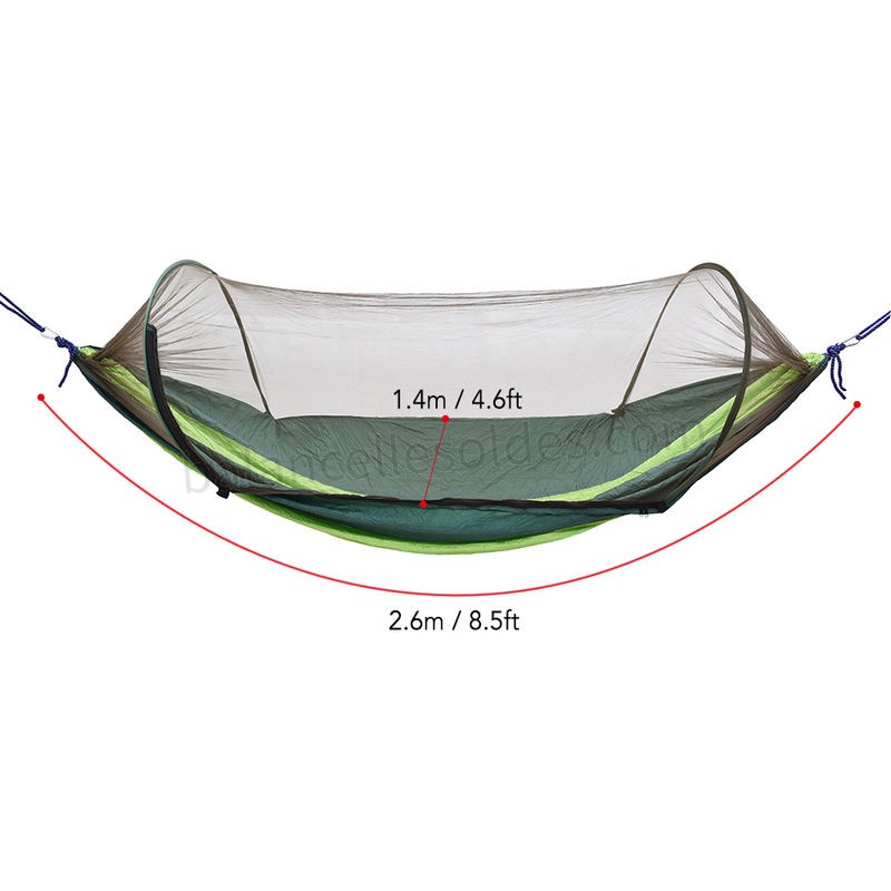 Pas cher Camping en plein air avec hamac Swing Hanging Net Bug Mesh Mosquito Sleeping Bed Tente Arbre - -4