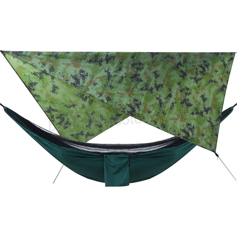 Pas cher Hamac de camping avec moustiquaire et housse de pluie - -0