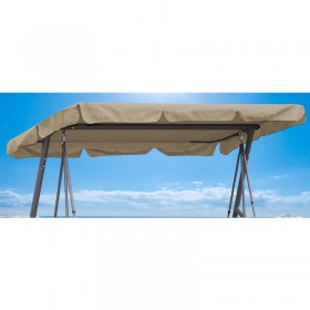 Pas cher Remplacement Toit Jardin Swing Beige 145x210cm UV 50 3 Places Hollywood Swing Cover