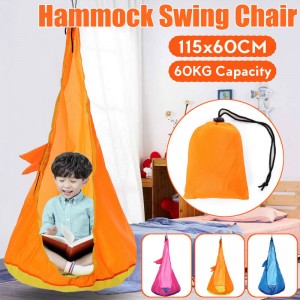 Pas cher 60 kg Portable enfants enfant hamac chaise suspendus siège balançoire maison extérieur intérieur jardin voyage bleu bleu