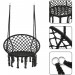 Pas cher 330lbs suspendus balançoire hamac chaise corde ronde macramé porche patio maison extérieure - 3