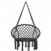 Pas cher 330lbs suspendus balançoire hamac chaise corde ronde macramé porche patio maison extérieure - 1