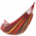 Pas cher Suspendu hamac 260x150cm avec coton corde extérieure camping lit toile rouge - 0