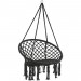 Pas cher 330lbs suspendus balançoire hamac chaise corde ronde macramé porche patio maison extérieure - 0