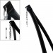 Pas cher Hamac fauteuil suspendu design jardin coton support anthracite 120 cm extérieure - 4