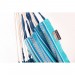 Pas cher Habana Azure - Chaise-hamac Comfort en coton bio - Bleu / turquoise - 3