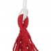 Pas cher Suspendu hamac 260x150cm avec coton corde extérieure camping lit toile rouge - 2