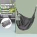 Pas cher Chaise hamac de jardin siège balançoire suspendu avec coussin Camping en plein air Christow avec bâton sans oreiller Chaise hamac avec bâton en bois - 1