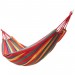 Pas cher Suspendu hamac 260x150cm avec coton corde extérieure camping lit toile rouge - 1